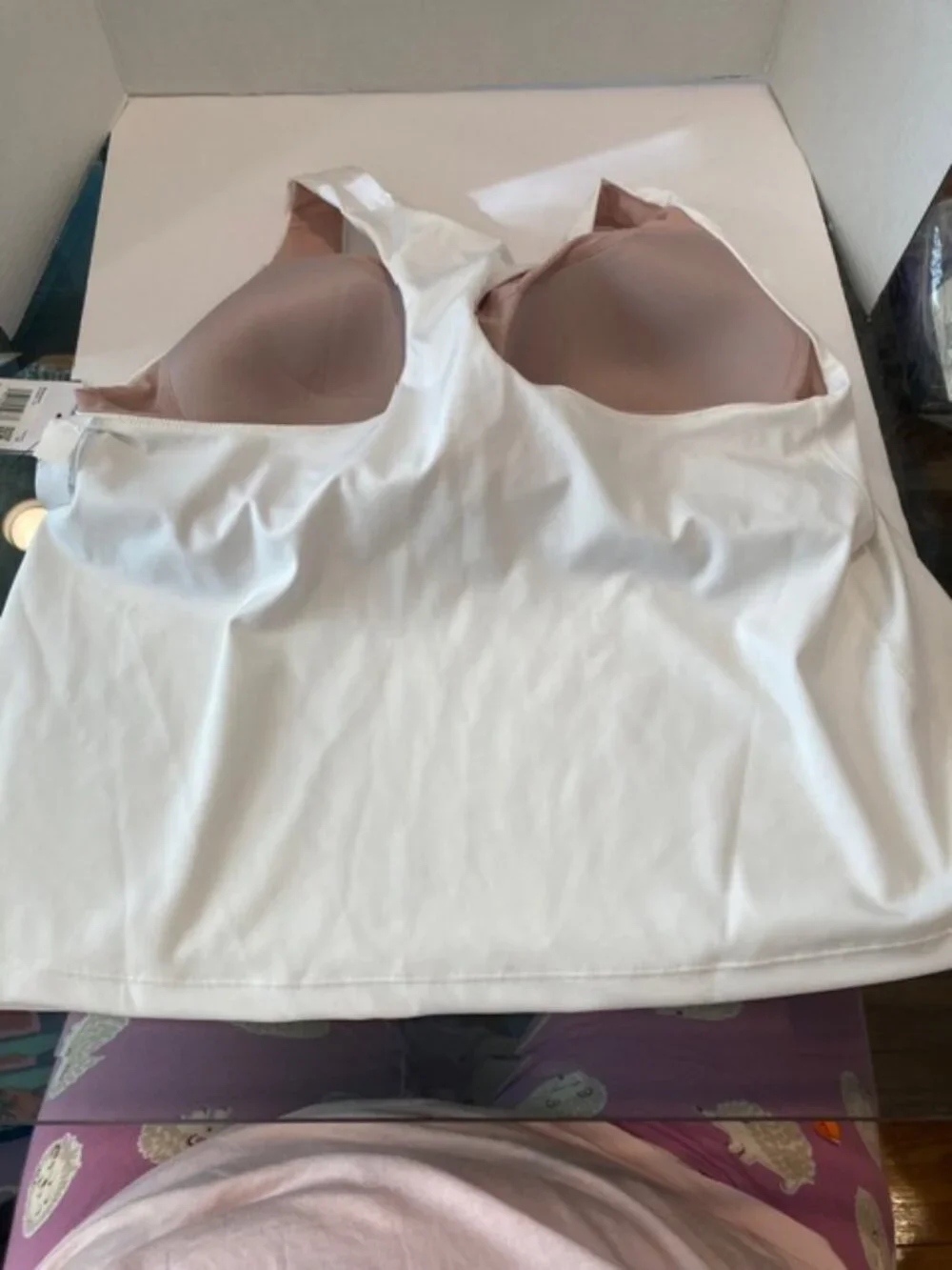 Nike Swoosh Women's Padded Sports Bra Tank 1X - NWT ****Please note spot on tank - Picture 5 of 9